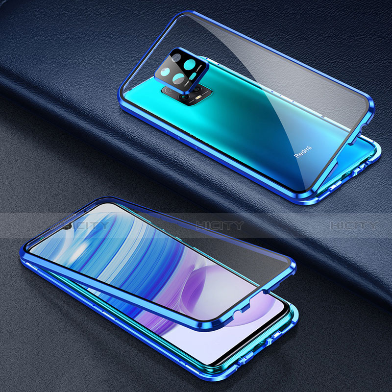 Coque Rebord Bumper Luxe Aluminum Metal Miroir 360 Degres Housse Etui Aimant pour Xiaomi Redmi 10X Pro 5G Plus