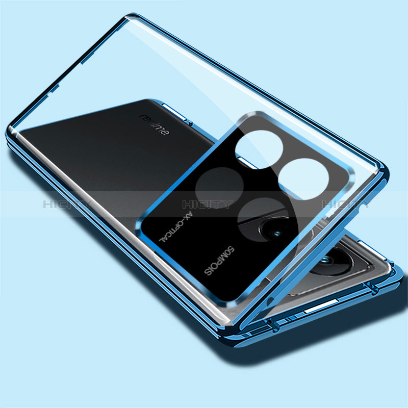 Coque Rebord Bumper Luxe Aluminum Metal Miroir 360 Degres Housse Etui Aimant pour Xiaomi Redmi K70 5G Plus