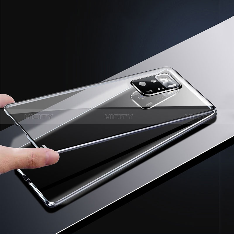 Coque Rebord Bumper Luxe Aluminum Metal Miroir 360 Degres Housse Etui Aimant pour Xiaomi Redmi Note 10T 5G Plus