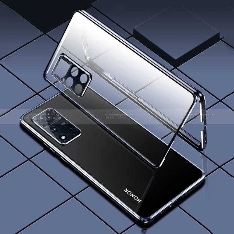 Coque Rebord Bumper Luxe Aluminum Metal Miroir 360 Degres Housse Etui Aimant pour Xiaomi Redmi Note 11 Pro 4G Plus