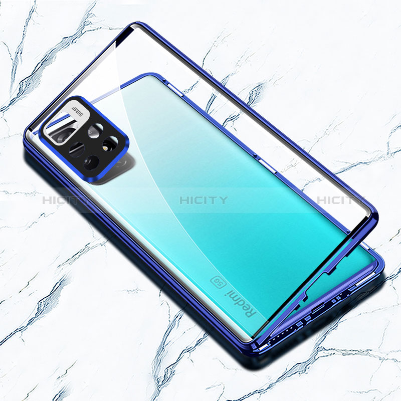 Coque Rebord Bumper Luxe Aluminum Metal Miroir 360 Degres Housse Etui Aimant pour Xiaomi Redmi Note 11 Pro+ Plus 5G Plus