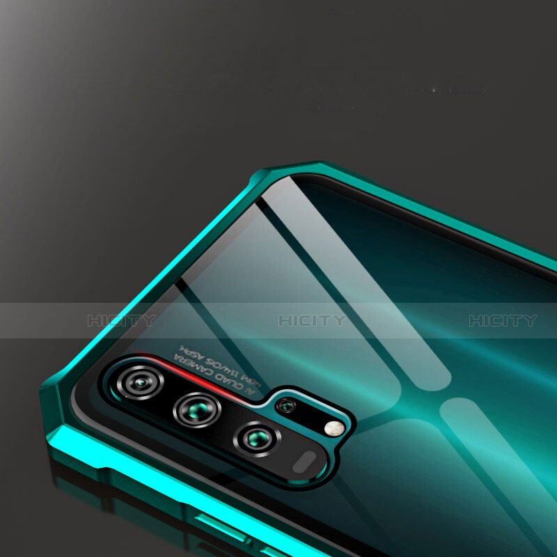 Coque Rebord Bumper Luxe Aluminum Metal Miroir 360 Degres Housse Etui Aimant T01 pour Huawei Honor 20 Pro Plus