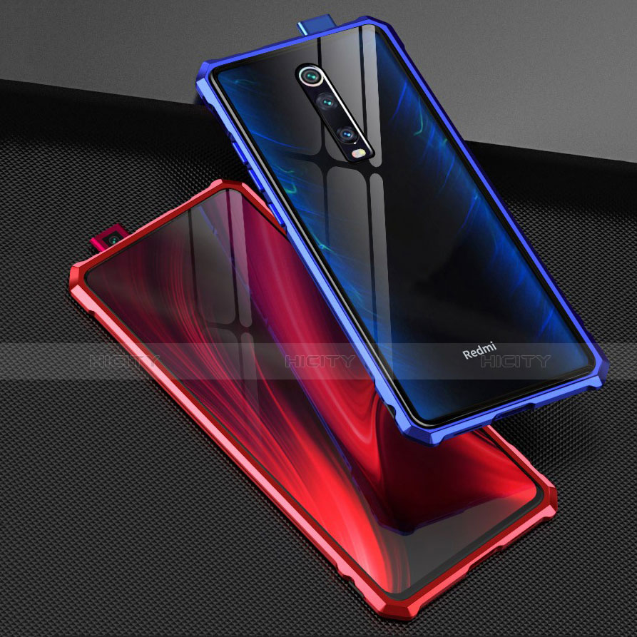 Coque Rebord Bumper Luxe Aluminum Metal Miroir 360 Degres Housse Etui Aimant T01 pour Xiaomi Redmi K20 Plus