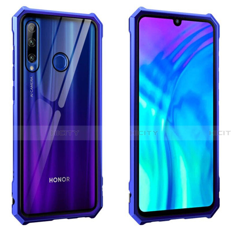 Coque Rebord Bumper Luxe Aluminum Metal Miroir 360 Degres Housse Etui Aimant T02 pour Huawei Honor 20E Plus