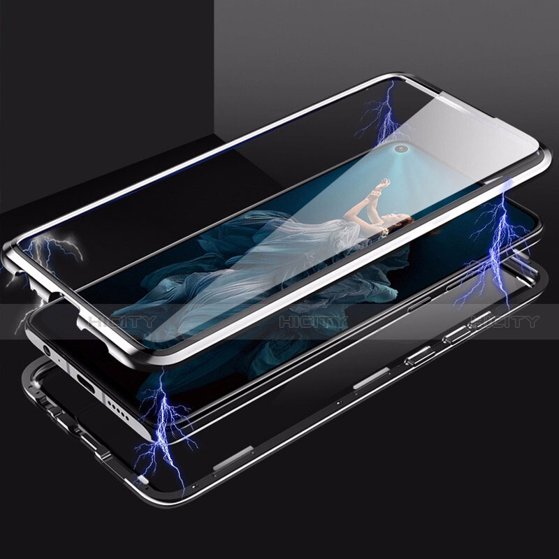 Coque Rebord Bumper Luxe Aluminum Metal Miroir 360 Degres Housse Etui Aimant T02 pour Huawei Honor 20S Plus