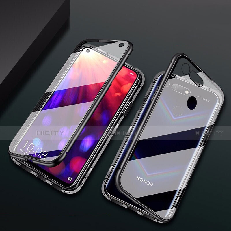 Coque Rebord Bumper Luxe Aluminum Metal Miroir 360 Degres Housse Etui Aimant T02 pour Huawei Honor V20 Plus