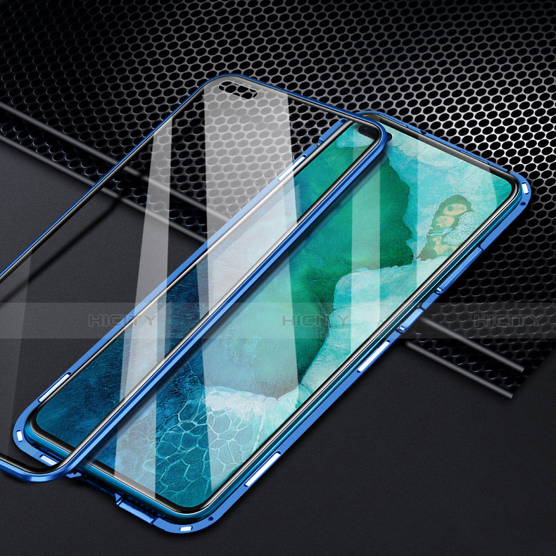 Coque Rebord Bumper Luxe Aluminum Metal Miroir 360 Degres Housse Etui Aimant T02 pour Huawei Honor View 30 Pro 5G Plus