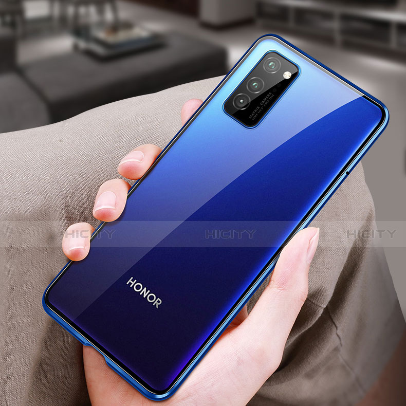 Coque Rebord Bumper Luxe Aluminum Metal Miroir 360 Degres Housse Etui Aimant T02 pour Huawei Honor View 30 Pro 5G Plus