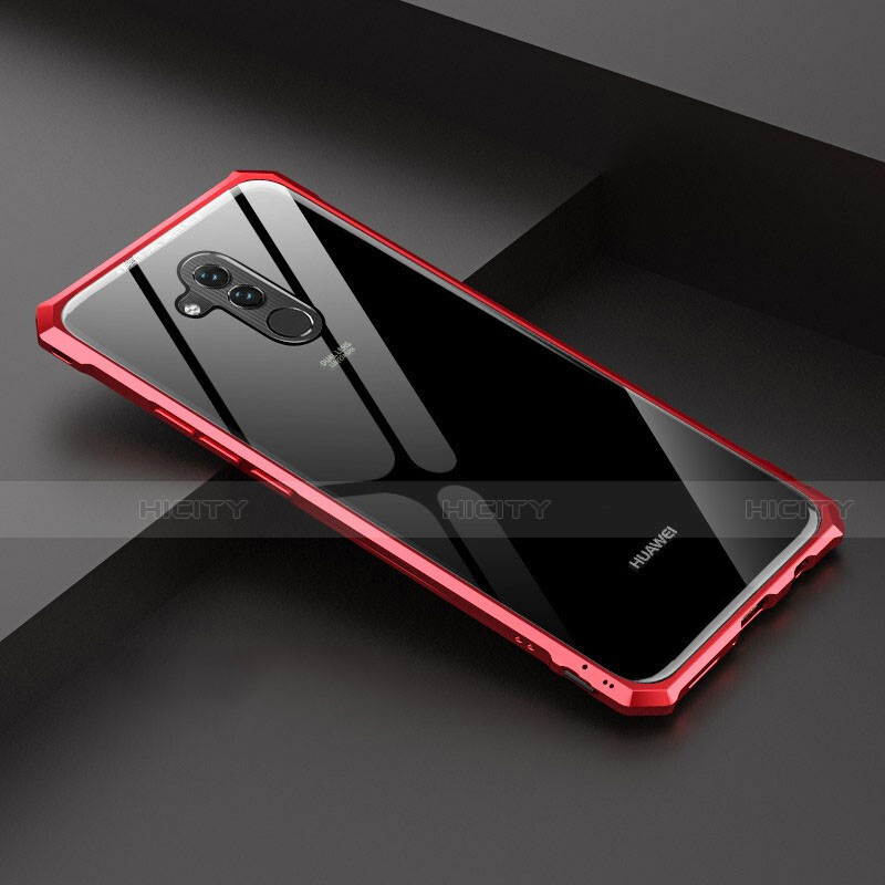 Coque Rebord Bumper Luxe Aluminum Metal Miroir 360 Degres Housse Etui Aimant T02 pour Huawei Mate 20 Lite Plus