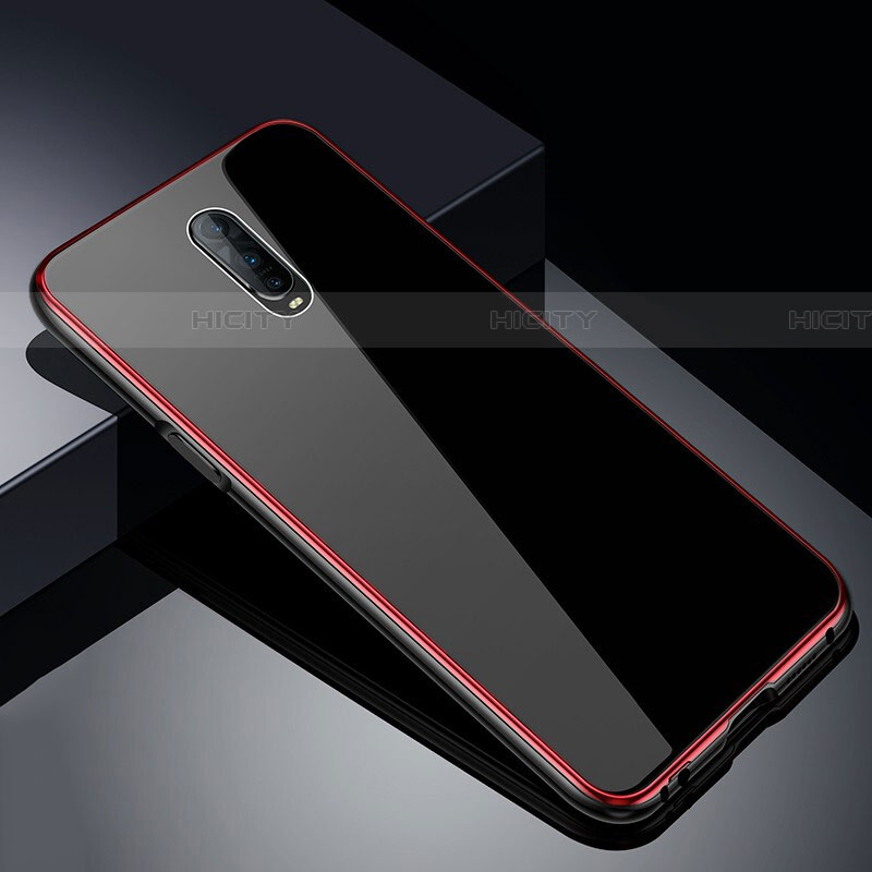 Coque Rebord Bumper Luxe Aluminum Metal Miroir 360 Degres Housse Etui Aimant T02 pour Oppo RX17 Pro Plus