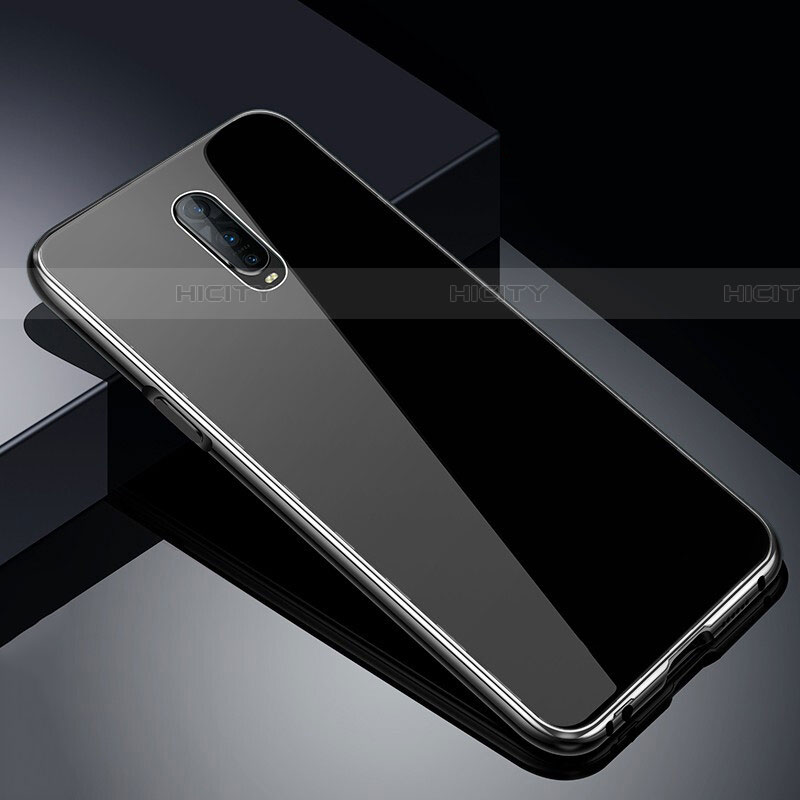 Coque Rebord Bumper Luxe Aluminum Metal Miroir 360 Degres Housse Etui Aimant T02 pour Oppo RX17 Pro Plus