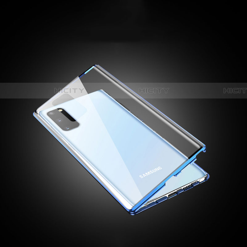 Coque Rebord Bumper Luxe Aluminum Metal Miroir 360 Degres Housse Etui Aimant T02 pour Samsung Galaxy S20 5G Plus