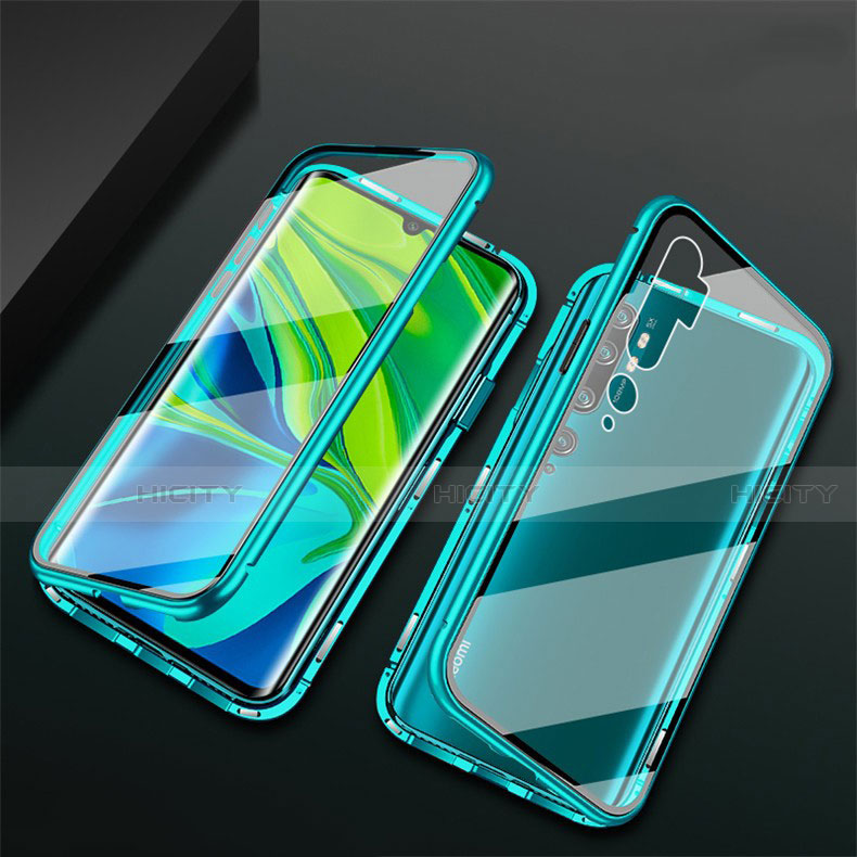 Coque Rebord Bumper Luxe Aluminum Metal Miroir 360 Degres Housse Etui Aimant T02 pour Xiaomi Mi Note 10 Pro Plus