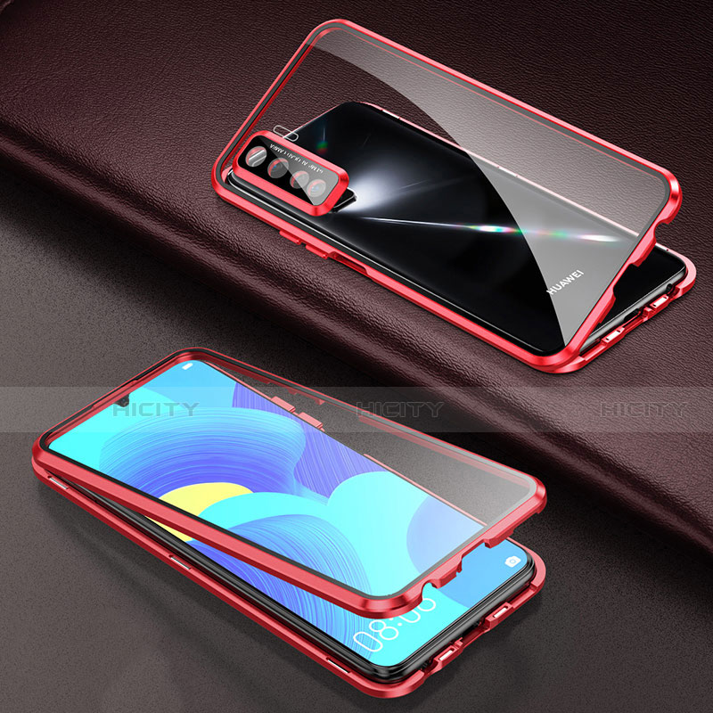 Coque Rebord Bumper Luxe Aluminum Metal Miroir 360 Degres Housse Etui Aimant T03 pour Oppo K7 5G Plus