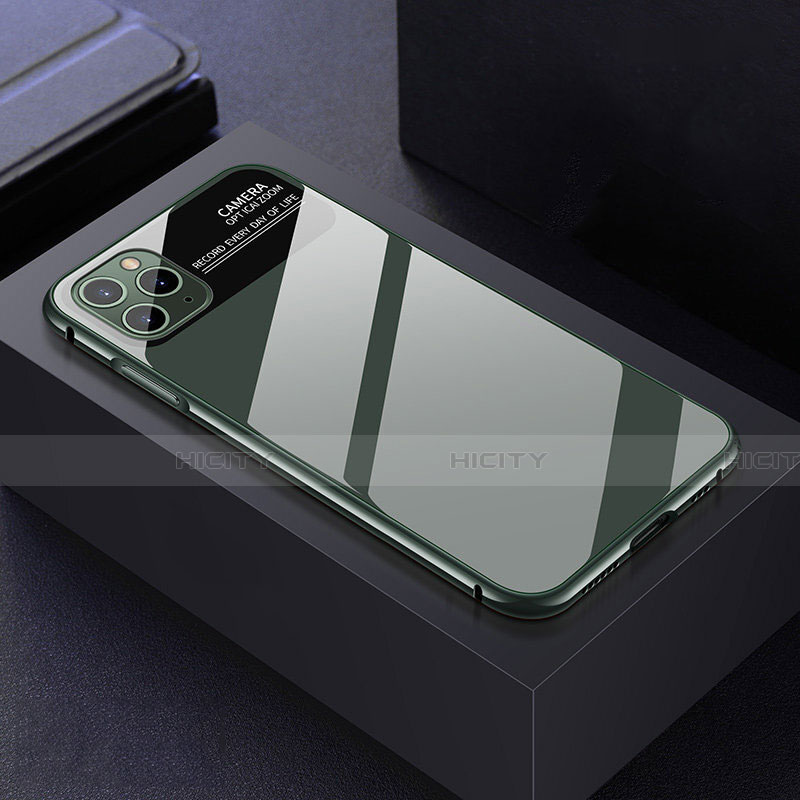 Coque Rebord Bumper Luxe Aluminum Metal Miroir 360 Degres Housse Etui Aimant T04 pour Apple iPhone 11 Pro Max Plus