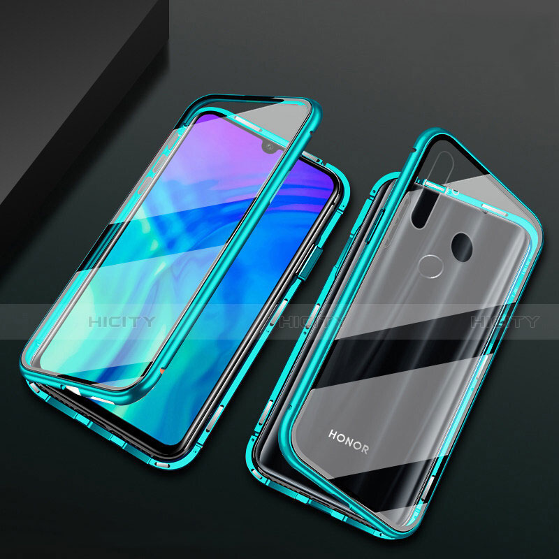 Coque Rebord Bumper Luxe Aluminum Metal Miroir 360 Degres Housse Etui Aimant T04 pour Huawei Honor 10i Plus