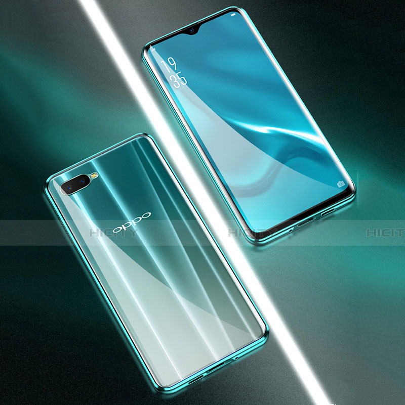 Coque Rebord Bumper Luxe Aluminum Metal Miroir 360 Degres Housse Etui Aimant T04 pour Oppo R15X Plus