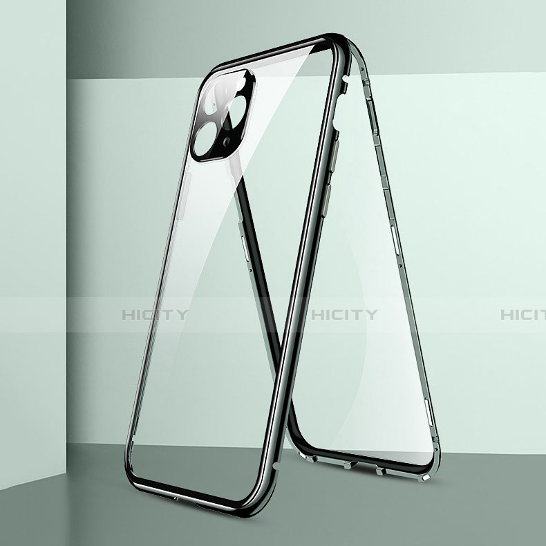 Coque Rebord Bumper Luxe Aluminum Metal Miroir 360 Degres Housse Etui Aimant T05 pour Apple iPhone 11 Pro Max Plus