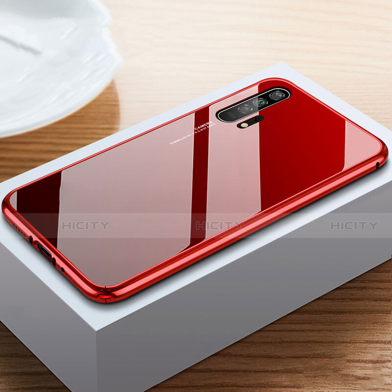 Coque Rebord Bumper Luxe Aluminum Metal Miroir 360 Degres Housse Etui Aimant T05 pour Huawei Honor 20 Pro Plus