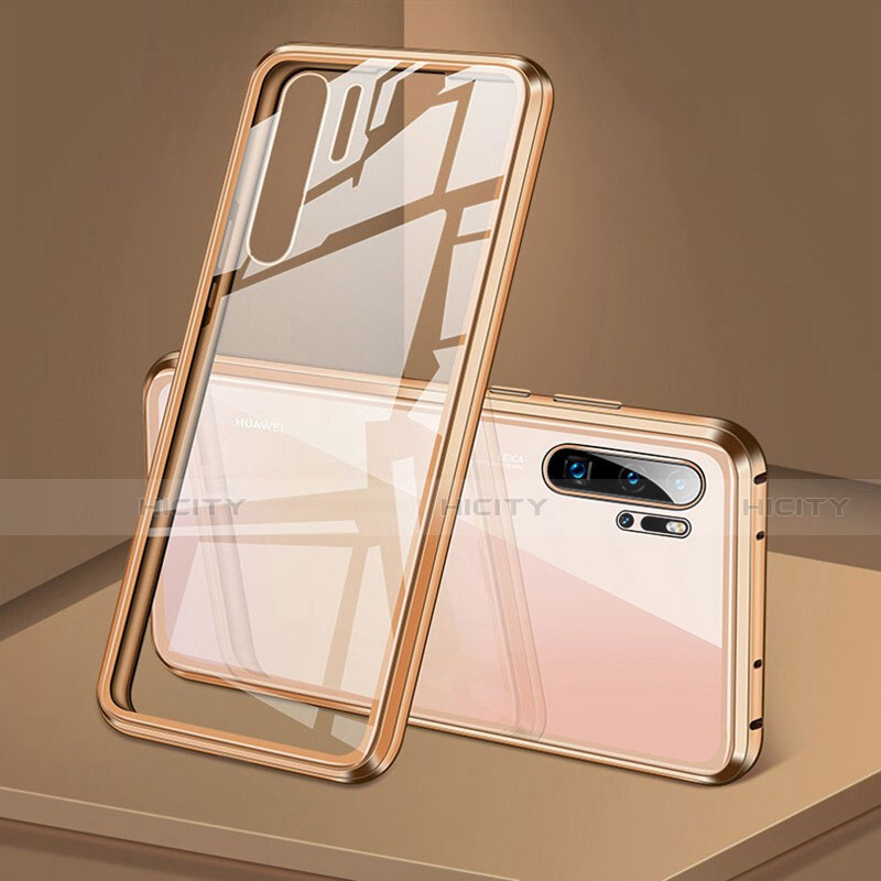 Coque Rebord Bumper Luxe Aluminum Metal Miroir 360 Degres Housse Etui Aimant T05 pour Huawei P30 Pro New Edition Plus