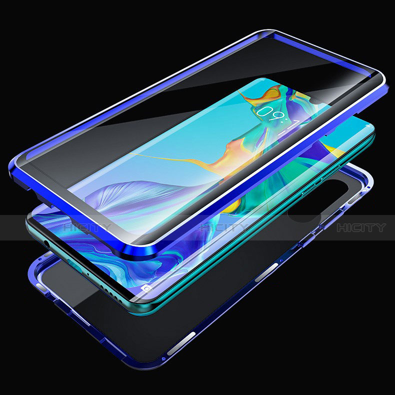 Coque Rebord Bumper Luxe Aluminum Metal Miroir 360 Degres Housse Etui Aimant T05 pour Huawei P30 Pro New Edition Plus