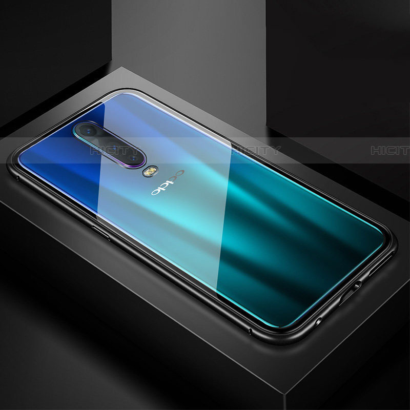 Coque Rebord Bumper Luxe Aluminum Metal Miroir 360 Degres Housse Etui Aimant T05 pour Oppo RX17 Pro Plus