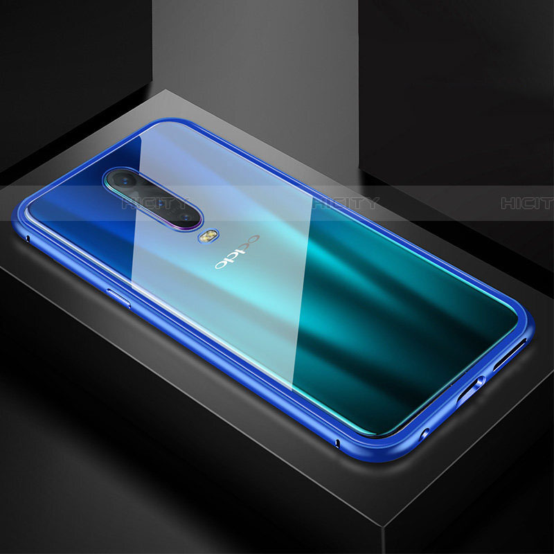 Coque Rebord Bumper Luxe Aluminum Metal Miroir 360 Degres Housse Etui Aimant T05 pour Oppo RX17 Pro Plus