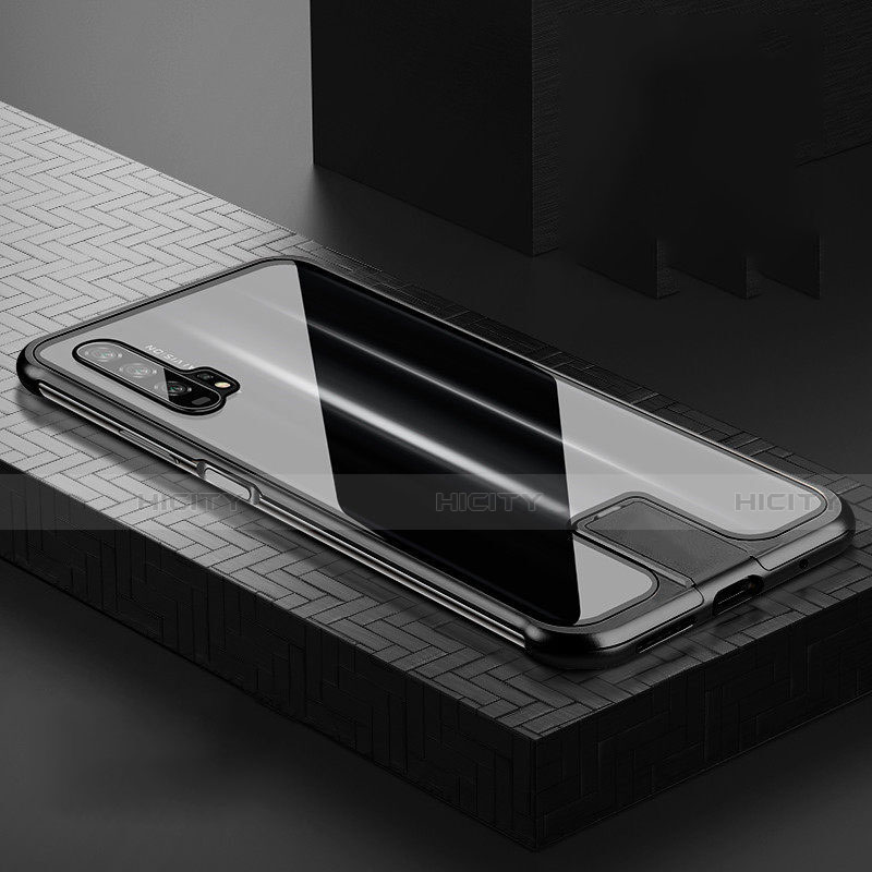 Coque Rebord Bumper Luxe Aluminum Metal Miroir 360 Degres Housse Etui Aimant T06 pour Huawei Honor 20 Pro Noir Plus