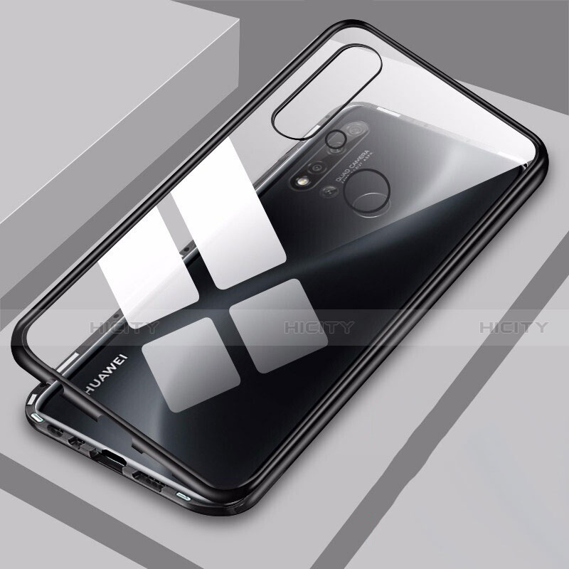 Coque Rebord Bumper Luxe Aluminum Metal Miroir 360 Degres Housse Etui Aimant T06 pour Huawei P20 Lite (2019) Plus