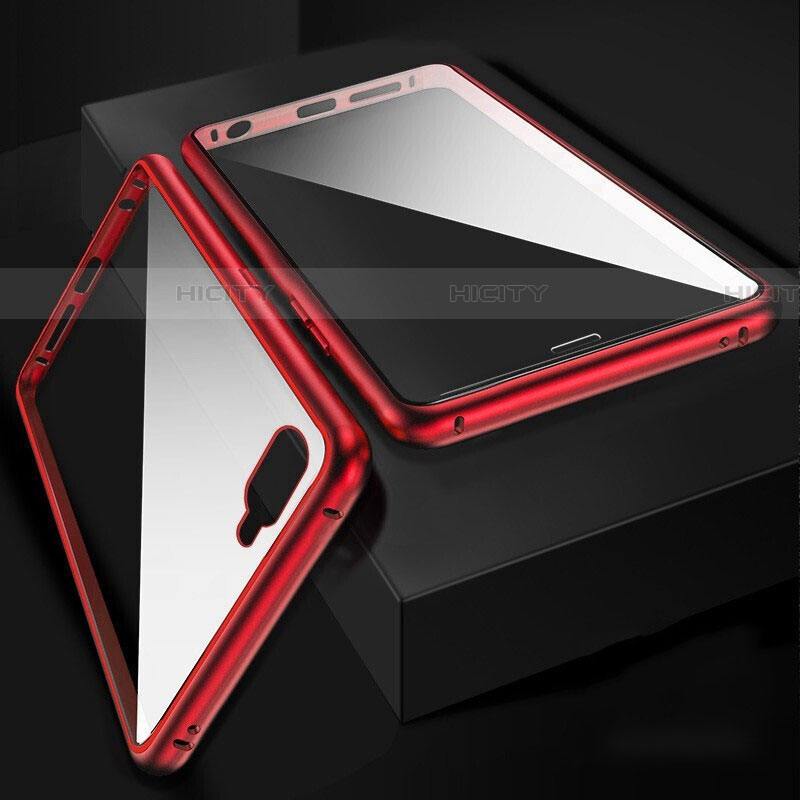 Coque Rebord Bumper Luxe Aluminum Metal Miroir 360 Degres Housse Etui Aimant T06 pour Oppo R17 Neo Plus