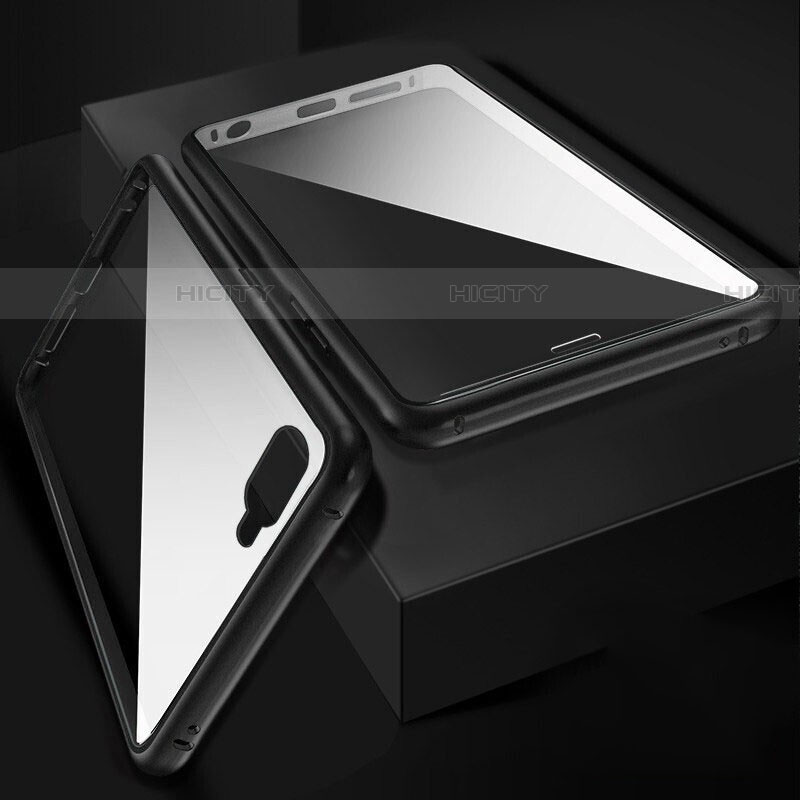 Coque Rebord Bumper Luxe Aluminum Metal Miroir 360 Degres Housse Etui Aimant T06 pour Oppo RX17 Neo Plus