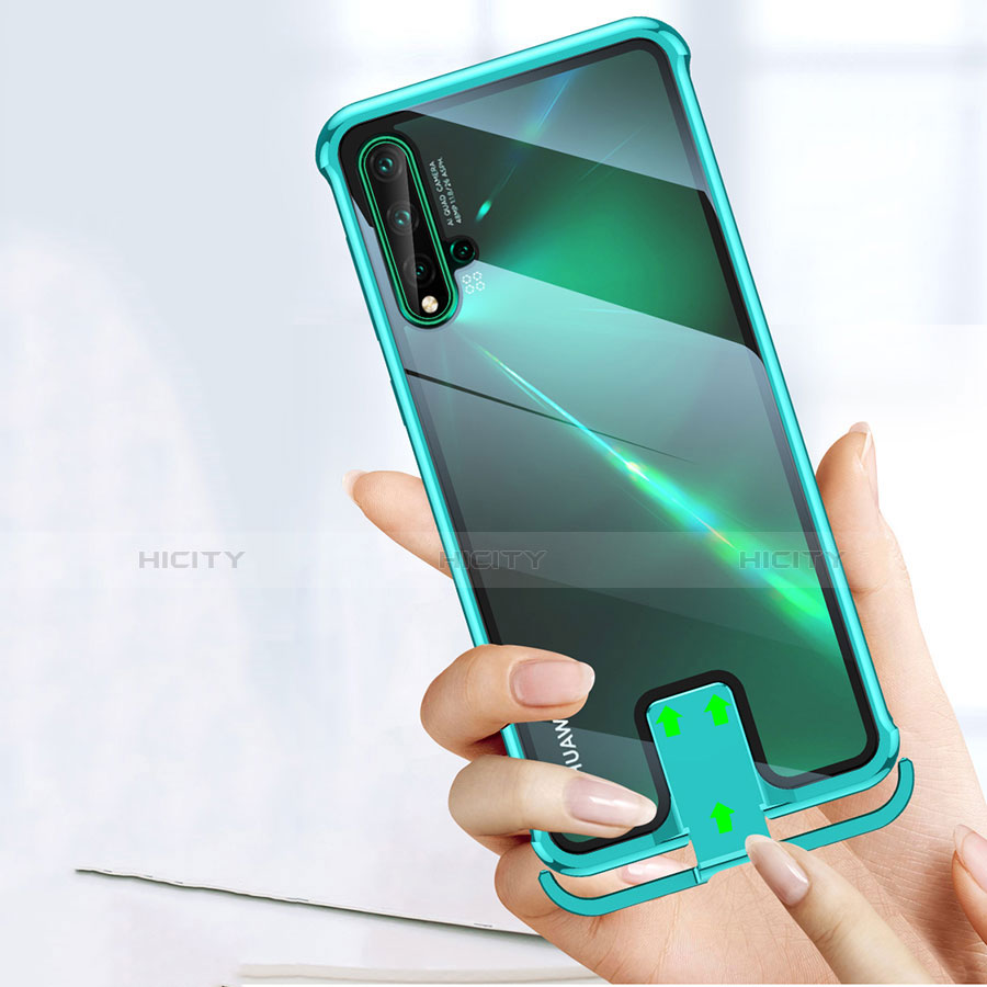 Coque Rebord Bumper Luxe Aluminum Metal Miroir 360 Degres Housse Etui Aimant T07 pour Huawei Honor 20 Plus