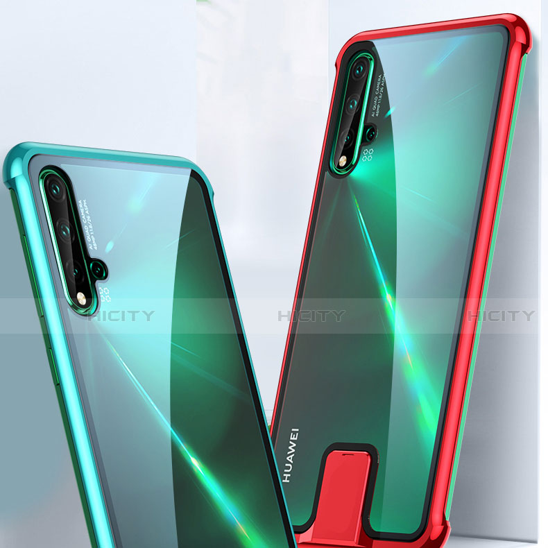 Coque Rebord Bumper Luxe Aluminum Metal Miroir 360 Degres Housse Etui Aimant T07 pour Huawei Honor 20 Plus