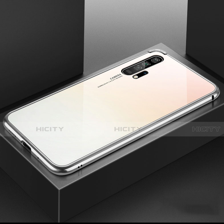 Coque Rebord Bumper Luxe Aluminum Metal Miroir 360 Degres Housse Etui Aimant T07 pour Huawei Honor 20 Pro Plus