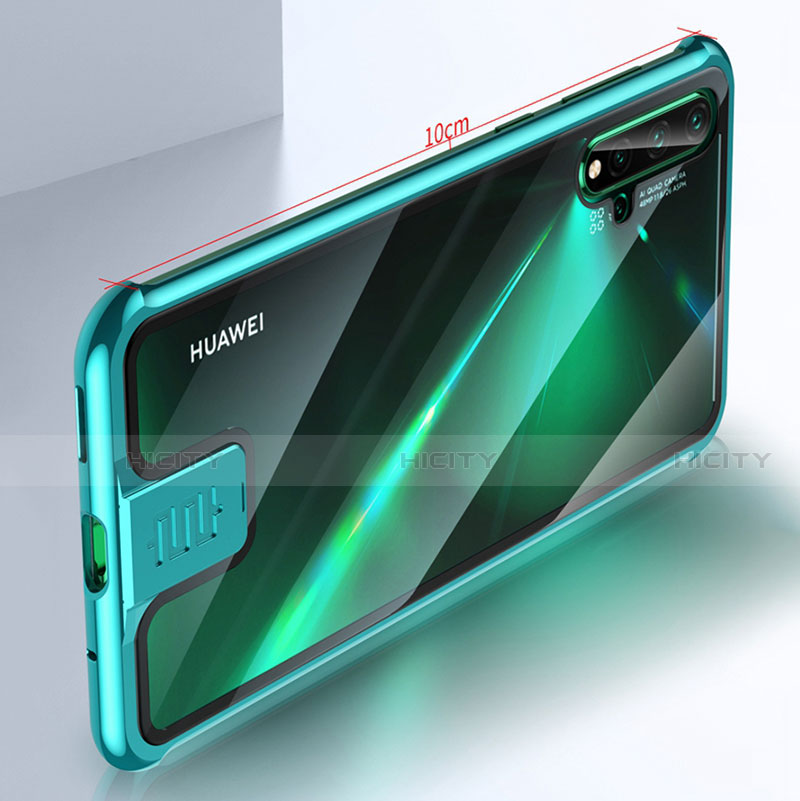 Coque Rebord Bumper Luxe Aluminum Metal Miroir 360 Degres Housse Etui Aimant T07 pour Huawei Nova 5 Plus