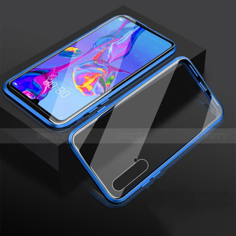 Coque Rebord Bumper Luxe Aluminum Metal Miroir 360 Degres Housse Etui Aimant T08 pour Huawei Nova 5 Pro Plus