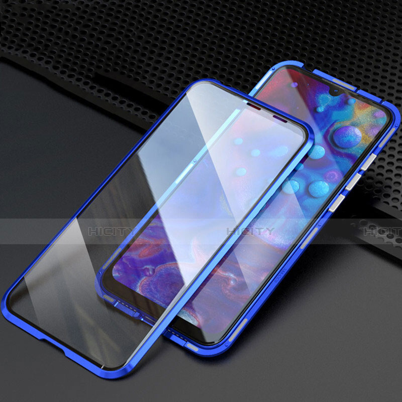 Coque Rebord Bumper Luxe Aluminum Metal Miroir 360 Degres Housse Etui Aimant T08 pour Oppo R15X Plus