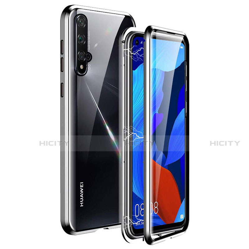 Coque Rebord Bumper Luxe Aluminum Metal Miroir 360 Degres Housse Etui Aimant T11 pour Huawei Honor 20S Plus