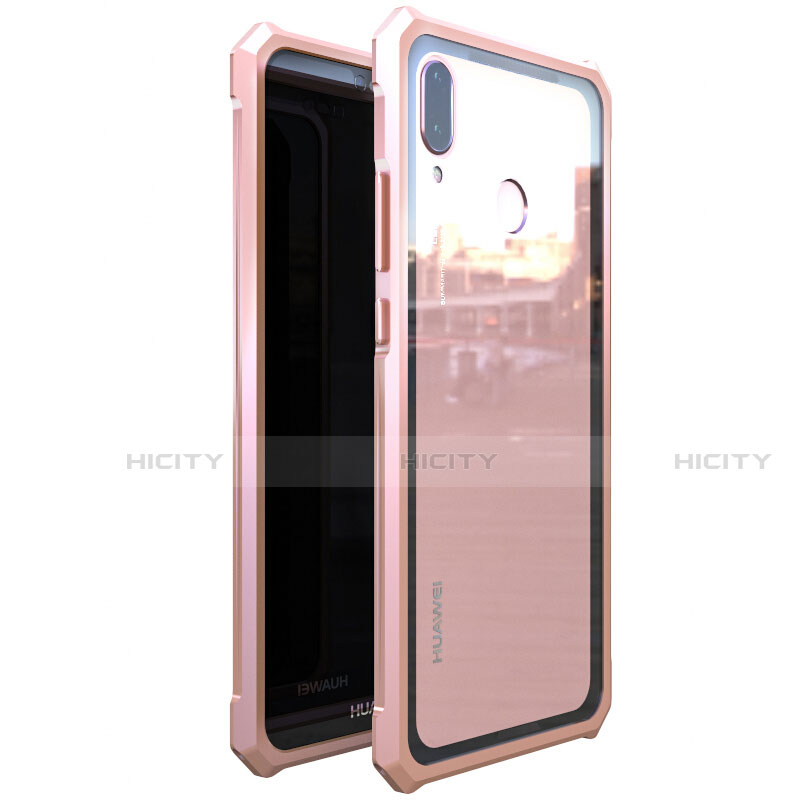 Coque Rebord Bumper Luxe Aluminum Metal Miroir 360 Degres Housse Etui M01 pour Huawei Nova 3e Plus