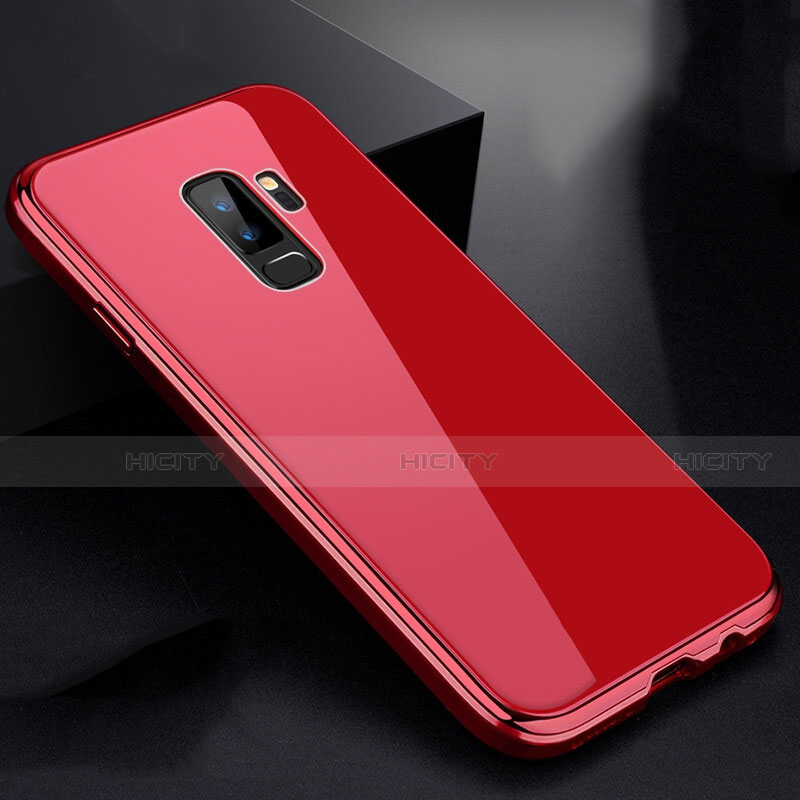 Coque Rebord Bumper Luxe Aluminum Metal Miroir 360 Degres Housse Etui M01 pour Samsung Galaxy S9 Plus Plus