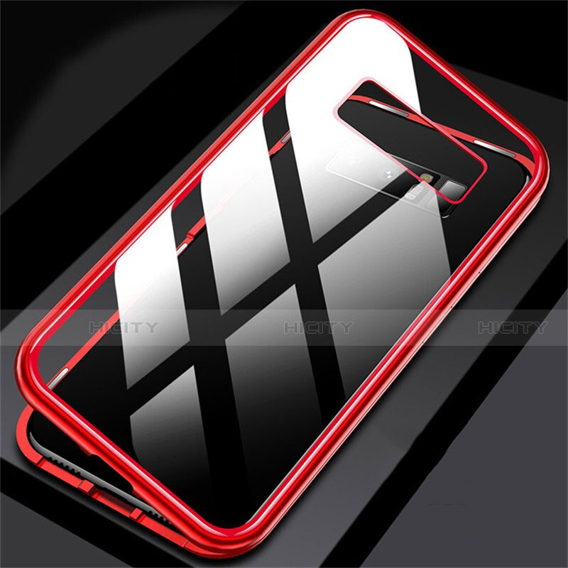 Coque Rebord Bumper Luxe Aluminum Metal Miroir 360 Degres Housse Etui M02 pour Samsung Galaxy Note 8 Duos N950F Plus