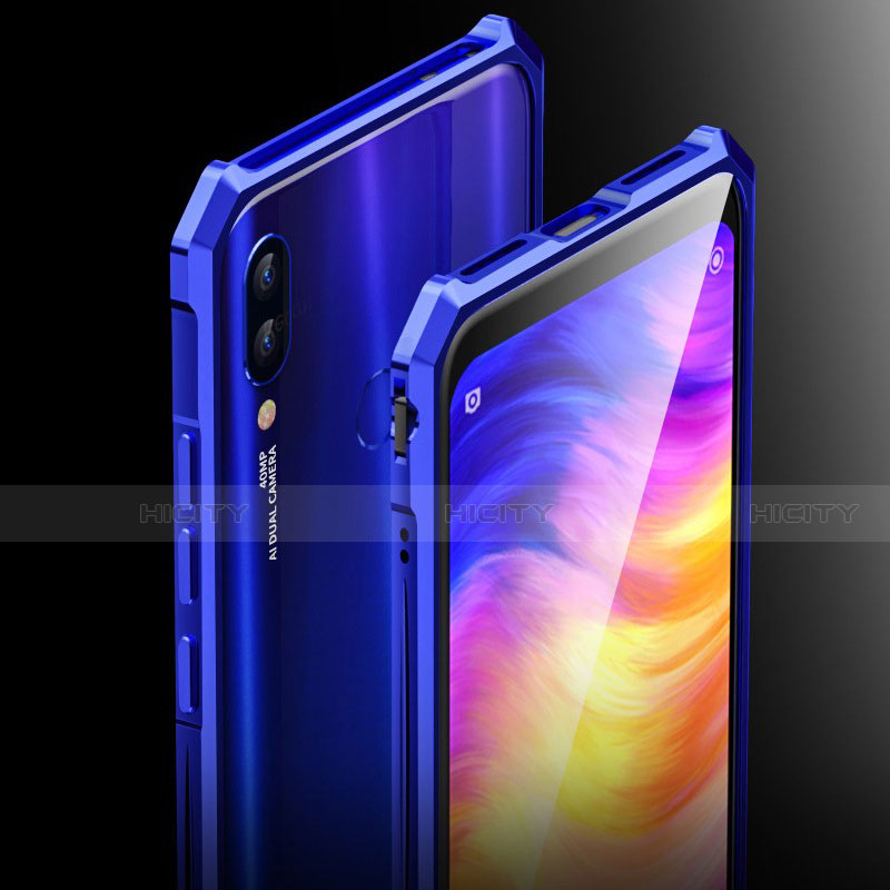 Coque Rebord Bumper Luxe Aluminum Metal Miroir 360 Degres Housse Etui M03 pour Xiaomi Redmi Note 7 Pro Plus