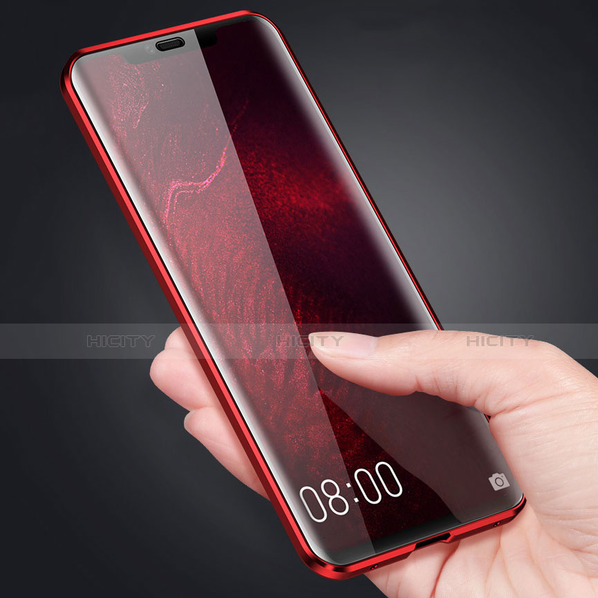 Coque Rebord Bumper Luxe Aluminum Metal Miroir 360 Degres Housse Etui M04 pour Huawei Mate 20 Pro Plus