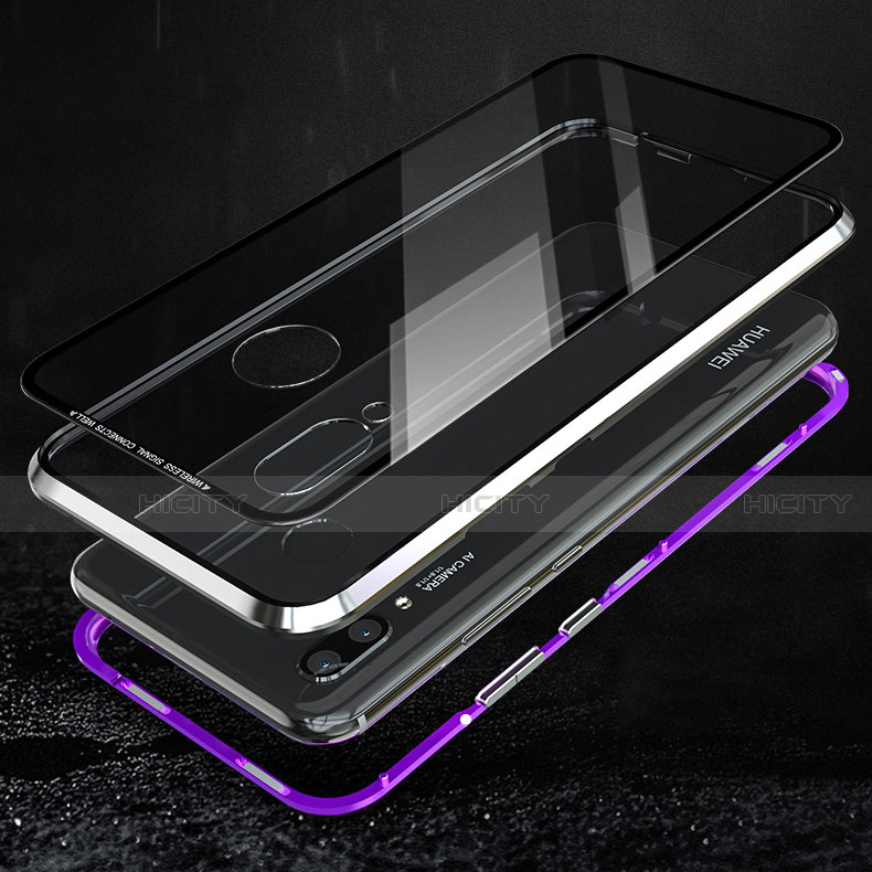 Coque Rebord Bumper Luxe Aluminum Metal Miroir 360 Degres Housse Etui pour Huawei Nova 3e Plus