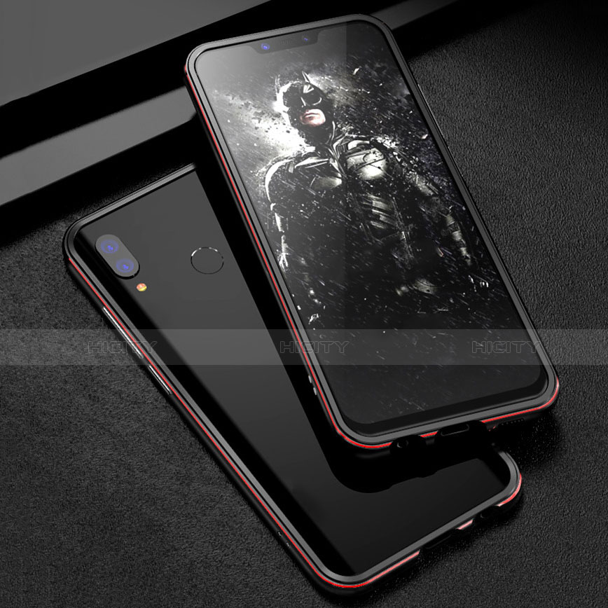 Coque Rebord Bumper Luxe Aluminum Metal Miroir 360 Degres Housse Etui pour Huawei P Smart+ Plus Plus