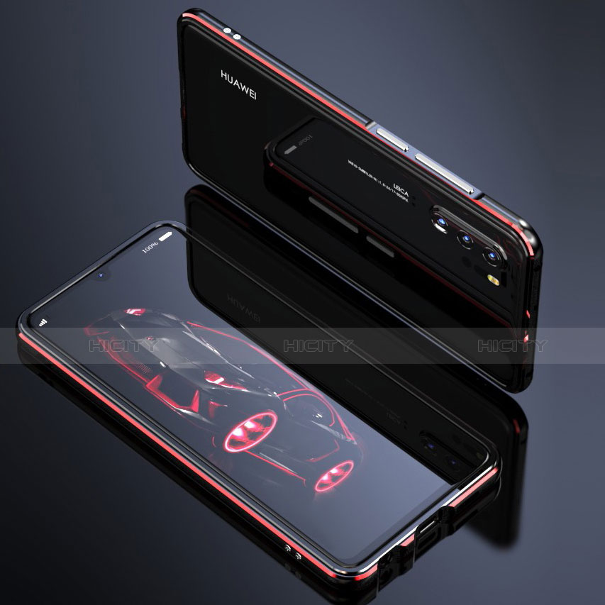 Coque Rebord Bumper Luxe Aluminum Metal Miroir 360 Degres Housse Etui pour Huawei P30 Plus