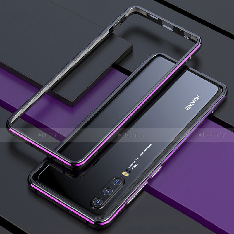 Coque Rebord Bumper Luxe Aluminum Metal Miroir 360 Degres Housse Etui pour Huawei P30 Plus