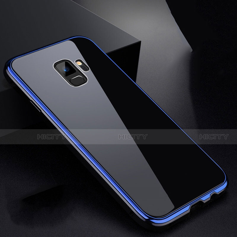 Coque Rebord Bumper Luxe Aluminum Metal Miroir 360 Degres Housse Etui pour Samsung Galaxy S9 Plus