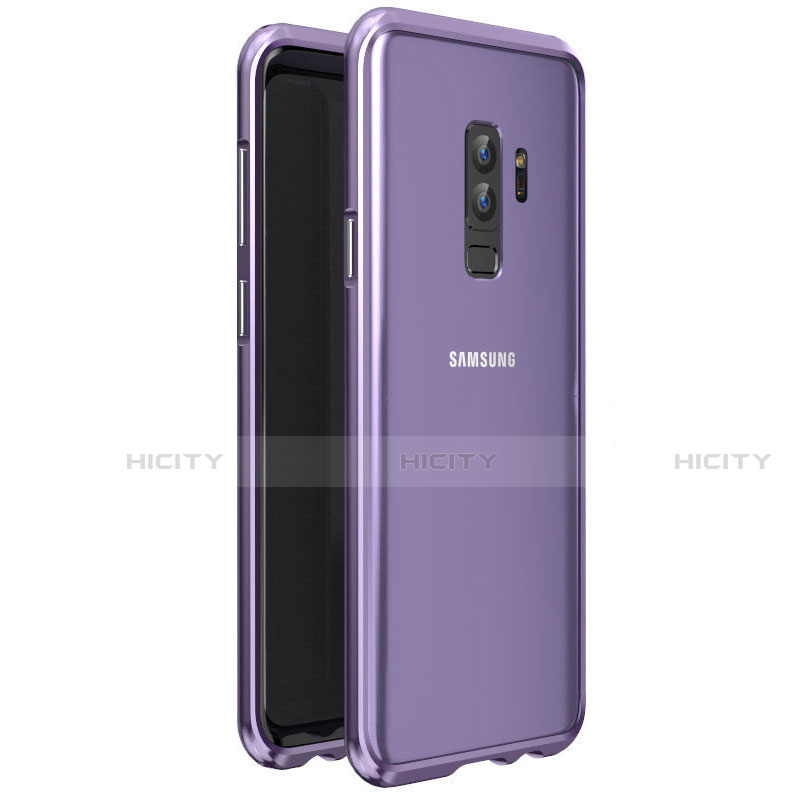 Coque Rebord Bumper Luxe Aluminum Metal Miroir 360 Degres Housse Etui pour Samsung Galaxy S9 Plus Plus