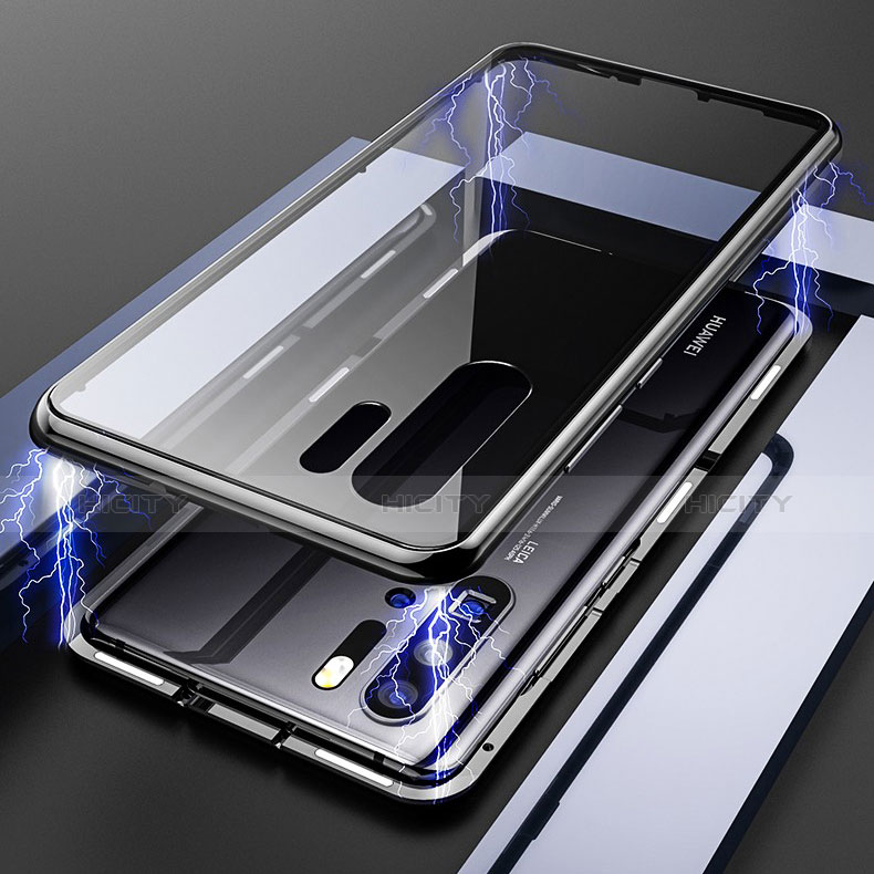 Coque Rebord Bumper Luxe Aluminum Metal Miroir Housse Etui M01 pour Huawei P30 Pro Plus